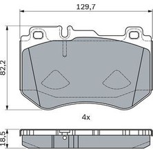 Universal Fren Balatası Mercedes C-Series W205 14-- S205 14-- C205 15-- A205 16--