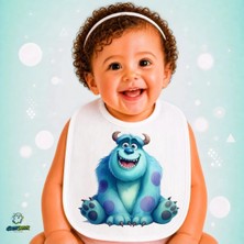 Ghostbastır Design Monsters Keten Bebek Mama Önlüğü – Yumuşak, Emici, Yıkanabilir, Özel Tasarım P140