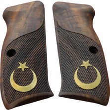 Cz 75  (16\'lı Çek) Kabzesi Ahşap Model 69