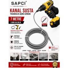 Sapcı Premium 7 Metre 9 mm  Matkaplı Kullanım Özel Seri Kanal Susta