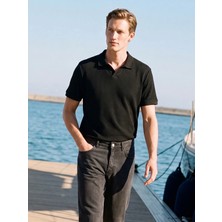 LC Waikiki Southblue Siyah Polo Yaka Erkek Tişört