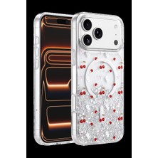 Herşey Trend Herşeytrend Onegif Apple Iphone 17 Pro Max Misk Simli Magsafe Kapak - Desen 5