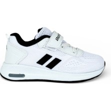 Trender New Hunter Patik 244 Jakar Beyaz Siyah Erkek Çocuk Sneaker HN04A244