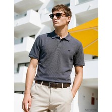 LC Waikiki Lcw Vision Indigo Polo Yaka Erkek Tişört