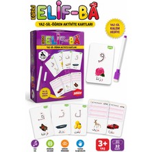 Alay Ticaret Eğitici Elif-Ba Yaz-Sil-Öğren Aktivite Kartları