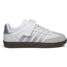 Trender Lafonten Filet 753 Beyaz - Gümüş Unisex Çocuk Sneaker KM04C753