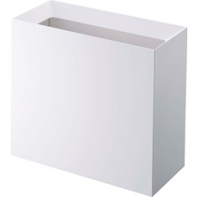 Maxi Trendy Yamazaki Home Dikdörtgen 4 Galon Çöp Kutusu - Modern Çöp Çöp Çöp Sepeti Saplı, Tek Boyut, Beyaz