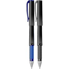 Maxi Trendy Offıce Broadlıne 1.0 mm Jel Kalem Siyah & Mavi 2'li Blister