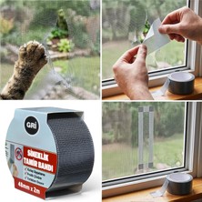 Alet Çantam Yapışkan Sineklik Tülü Tamir Bandı 2 Metre x 48 mm Sinek Teli Yaması Yırtık Delik Onarım Bantı