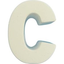 Ehobici Boyanabilir Harf Obje - C - 4X3CM