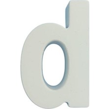 Ehobici Boyanabilir Harf Obje - D - 5x3,2cm