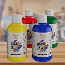 Maxi Trendy Ana Renkler Akrilik Boya 4'lü Set 4X250GR