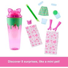 Maxi Trendy Pop Reveal™ Milkshake Serisi - Kırmızı Pop Reveal Shakes Serisi Bebek ve Aksesuar Seti, Kokulu ve Minik Tavşancık Temalı Bebek JCN88