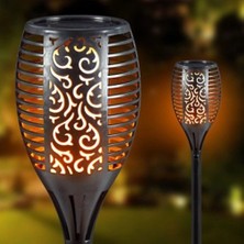 İlk El Grup  Alev Efektli Solar Bahçe Lambası (51 Cm)