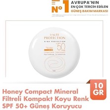 Maxi Trendy Compact Mineral Filtreli Koyu Renkli Spf 50+ Cilt Tonu Eşitleyici Koyu Renk Güneş Kremi 10 gr