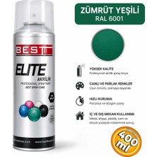 Ergin Kimya Best BST6001 Elite Akrilik Sprey Boya Ral 6001 Zümrüt Yeşili Sprey Boya 400 ml