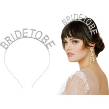 İlk El Grup Gümüş Kaplama Kristal Taşlı Bride To Be Gelin Tacı