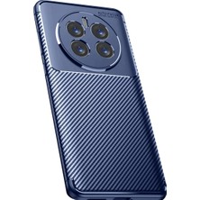 Uravas Store Realme 12 Pro Plus Kılıf Auto Focus Karbon Kapak - Lacivert