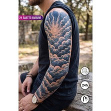 BP Tattoo 24 Saatte Renklenen 1 Ay Kalıcı Bulut Dövmesi Tam Kol Kaplama