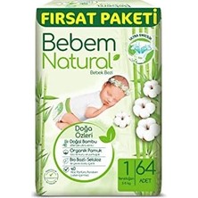 Maxi Trendy Bebek Bezi Yenidoğan 1 Beden Fırsat Paketi 64 Adet