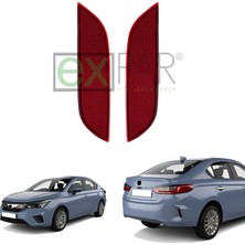 Expar Oto Honda Cıty Arka Tampon Reflektörü Takımı Sağ + Sol Taraf 2020 - 2024 City Arka Kedi Gözü