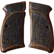 Cz 75  (16\'lı Çek) Kabzesi Ahşap Model 66