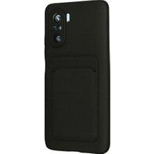 İlk El Grup Xiaomi Mi 11I Kılıf Kelvin Kartvizitli Silikon - Siyah