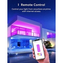 Meross Akıllı Wi-Fi Ampul, Apple Homekit ile Çalışır, Wifi Lamba, Led, Çok Renkli, Kısılabilir Ampul, Siri, Alexa, Google Home ve Smartthings ile Uyumlu, E27 Sıcak Beyaz