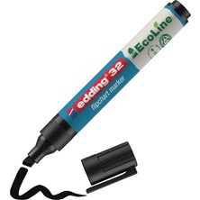 Maxi Trendy 32 Ecoline Flipchart Kalemi, Siyah, 1 Kalem, Kesik Uç, Yeniden Doldurulabilir