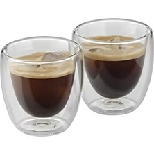 Maxi Trendy Çift Cidarlı 2'li Espresso Bardağı Seti