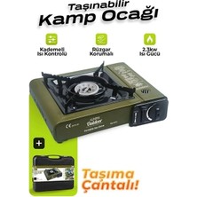 İlk El Grup Portatif Kamp Ocağı 2.3kw  | Taşınabilir Tekli Gazlı Ocak | Rüzgar Geçirmez