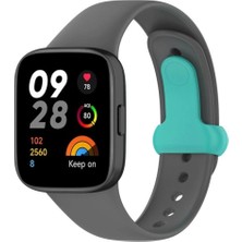 Marsilyan™- Xiaomi Redmi Watch 3 Origin Silikon Kordon (Saat Değildir) - Füme