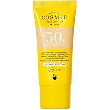 Maxi Trendy Cosmed Tüm Cilt Tipleri Için Renkli Suya Dayanıklı SPF50+ Güneş Kremi - Skinvisible cc SPF50+ - 30 ml