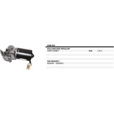 Universal Silecek Motoru 24V Ağır Hizmet FAZ:6202001/6202003