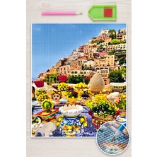 Liva Craft Elmas Mozaik Tablo, 50x65cm Yöresel Şehir Boncuk Yapıştırma Kiti