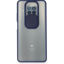 İlk El Grup    Mi 10T Lite Kılıf Palm Buzlu Kamera Sürgülü Silikon - Lacivert