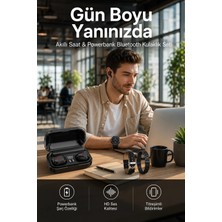 Armüz Ucuz Kaliteli Akıllı Saat ve Powerbank Bluetooth Kulaklık 5.1 Stereo Anc Özelliği