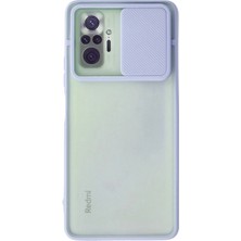 İlk El Grup    Redmi Note 10 Pro Kılıf Palm Buzlu Kamera Sürgülü Silikon - Lila