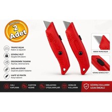 Zimak ZMK-1616 Halı Maket Bıçağı Plastik Gövdeli Koli Halıcı Bıçağı (2 Adet)
