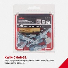 Maxi Trendy Milton S-210 1/10,2 cm Npt M Style Kavrama ve Fiş-Set – 12 Adet