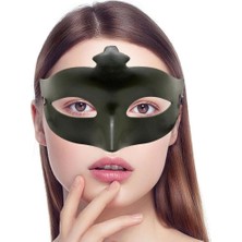 İlk El Grup  Haki Yeşil Renk Masquerade Kostüm Partisi Venedik Balo Maskesi