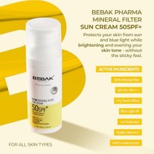 Maxi Trendy Bebak Pharma Mineral Filter Güneş Kremi 50SPF+ 50ML