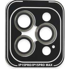 İlk El Grup    iPhone 15 Pro Max Pvd Metal Kamera Lens - Gri