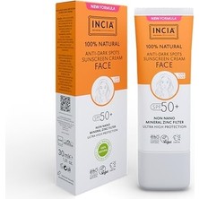 Maxi Trendy %100 Doğal Yüz Güneş Kremi Leke Karşıtı Aydınlatıcı Mineral Filtre Spf 50+ Uva1 Uva2 Uvb 30 ml