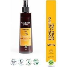 Maxi Trendy Herbal Bronzlaştırıcı Güneş Yağı, Spf 15+, 200ML