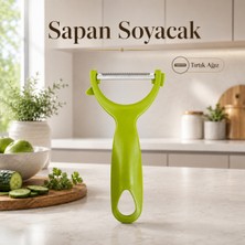 Tırtıklı Paslanmaz Çelik Sapan Soyacak Meyve Sebze Soyacağı Çürük Temizleme Uçlu Ergonomik Kabuk Soyucu Sariva Home