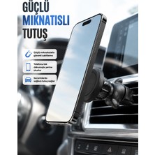 Araç Içi Manyetik Telefon Tutucu Havalandırma Klipsli Telefon Standı