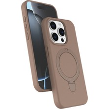 İlk El Grup    iPhone 14 Pro Max Regal Magsafe Standlı Kapak - Çöl Titanyum