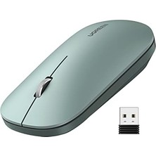 Maxi Trendy Kablosuz Fare, 2,4 Ghz USB Bağlantısı, Maks. 4000 Dpi, 18 Ay Pil Ömrü. Pc, Mac, Dizüstü Bilgisayar, Windows 11, 10, 8.1, 7, Macos, Linux ile Uyumlu (Yeşil)