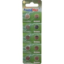 Maxi Trendy 10 x Poundmax AG12,LR43,LR1142,386,1,5V Alkalin Düğme Pil
